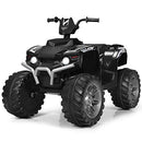 Battery-Powered Electric Kids ATV with LED Lights - 12V High & Low - Black