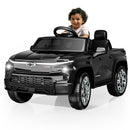 OROFULL 24V Chevrolet Electric Ride-On Car with LED Lights and MP3, Black