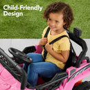 12V Electric Ride-On UTV Car and Trailer for Kids with Parental Control, LED Lights, and Bluetooth
