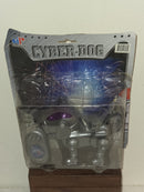 Retro Interactive Pink Cyber Robotic Silver Dog Toy in Original Packaging