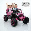 24V 2-Seater Electric UTV Ride-On Car for Kids with Remote Control, LED Lights, and Music