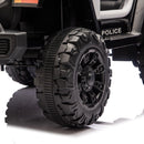 12V Electric Police Ride-On Car for Kids with Parental Remote, Bluetooth, and USB Music