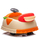 12V Children’s Hamburger Ride-On Car with Remote Control, 360° Spins, Bluetooth, and LED Lights