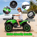 24V 160W Children's Off-Road ATV with Bluetooth, LED Lights, and Storage Racks