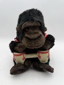 Vintage Gemmy Plush Gorilla with Animated Bongo Drum Music