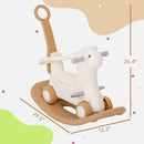 Multi-Function Rocking Horse for Toddlers Ages 2 to 5 with Balance Board and Push Option