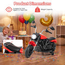 6V Children's Motorcycle featuring Removable Training Wheels, Sound Horn, Music, and Treaded Tires