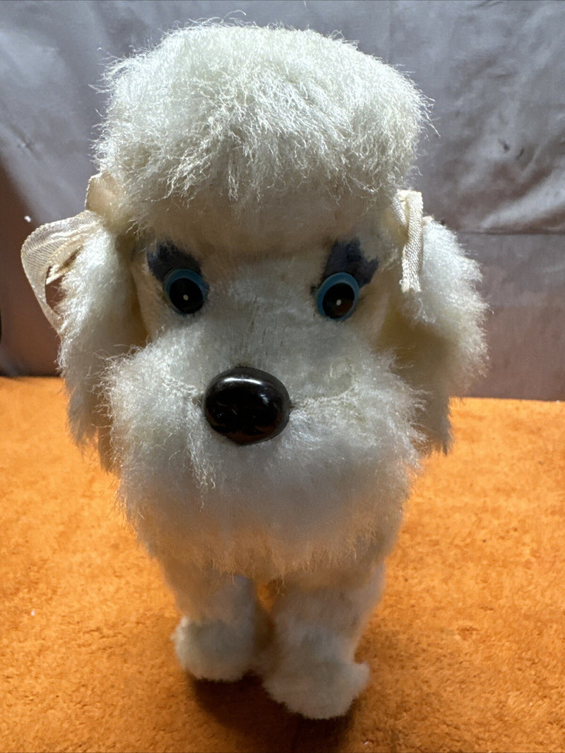 Vintage 1960s Battery Operated Walking Poodle Dog Toy from Japan
