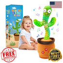 Interactive Cactus Toy with 50 Songs, Voice Repetition, Adjustable Volume, and Auto Sleep Feature