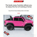 Pink 12V Remote Control Ride-On Car for Kids Ages 3-6 with 4-Wheel Shock Absorption