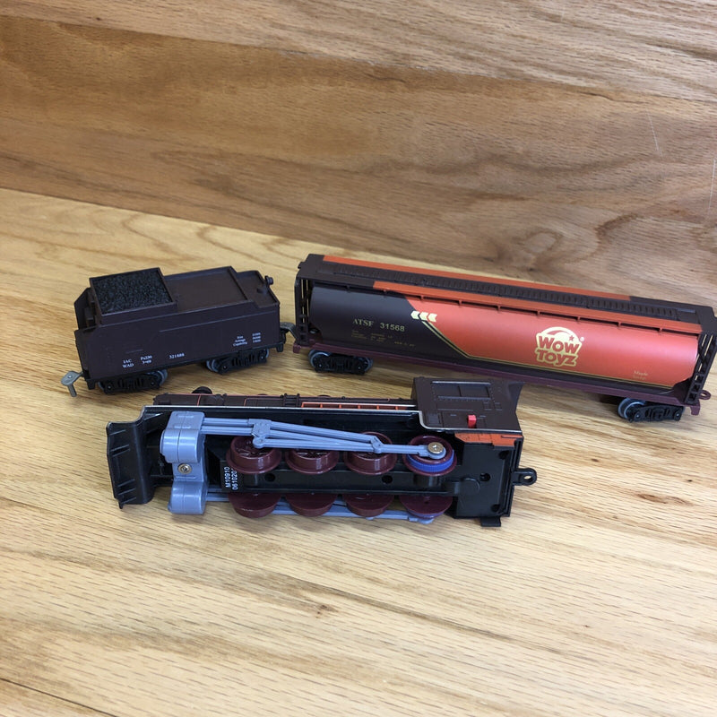 Deluxe Classic Toy Steam Engine Train with Coal Car and Maple Syrup Freight Car