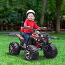 Aosom 12V Children's Electric ATV Quad Ride-On Vehicle 5 MPH Red