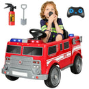 Neche WJL014 Red Fire Truck Ride-On Toy, 12V Battery Operated Vehicle