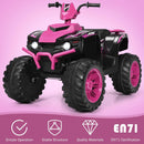 12V Electric ATV for Kids, Battery-Powered 4-Wheeler Ride-On for Toddlers