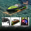 Volantex RC EXA79508 Green Remote Control Boat with 2.4GHz Water Cooling Technology