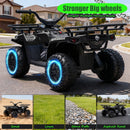24V 160W Children's Off-Road ATV with Bluetooth, LED Lights, and Storage Racks