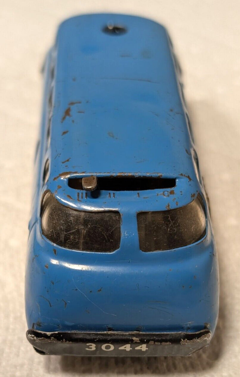 Working Schuco Varianto 3044 Blue Tin Bus Toy with Key West Germany