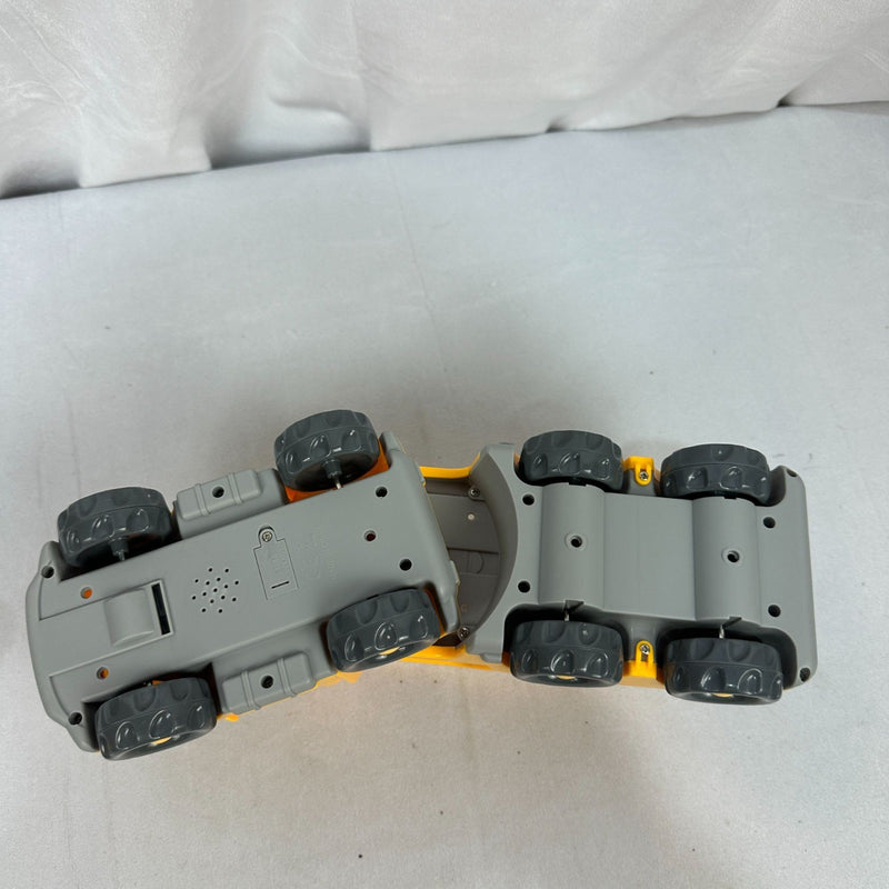 Yellow Educational Toy Truck with Lights and Sounds for Kids