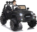 12V Electric Ride-On Pickup Truck for Kids with 3 Speeds and Remote Control, Black