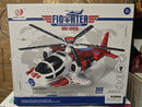 Children's Military Helicopter Toy with Bump-and-Go Action, Flashing Lights, and Sounds