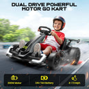 24V Kids Electric Drift Go Kart with Dual 150W Motors and Adjustable Seat