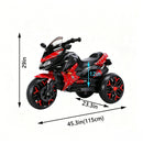 Electric Ride-On Motorcycle with Training Wheels for Children Aged 3-6