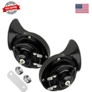 Dual High-Volume 12V Waterproof Snail Electric Car Horn Set, 300DB