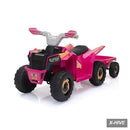 TOBBI 6V Kids ATV Ride-On Toy with Music - 42x16x19 inches Plastic Vehicle
