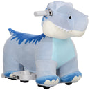 Blue 6V Electric Ride-On Animal for Kids with Music