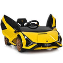 12V Electric Yellow Lamborghini SIAN Ride-On Car for Kids