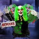 3 Ft Spooky Sound-Activated Animatronic Halloween Decor for Outdoors