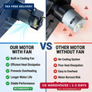 ZChiMiao Dual Pack RS390 6V 18000RPM Mini DC Gear Motor in Black