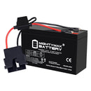 12V Ride-On Toy Battery Pack - 7Ah Replacement Kit with Harness