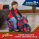 Marvel Spiderman 6V Electric Ride-On Motorcycle for Kids 3 and Up