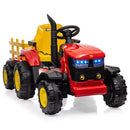 12V Remote-Controlled Kids Ride-On Tractor with Dual Motors and Bluetooth LED Lights