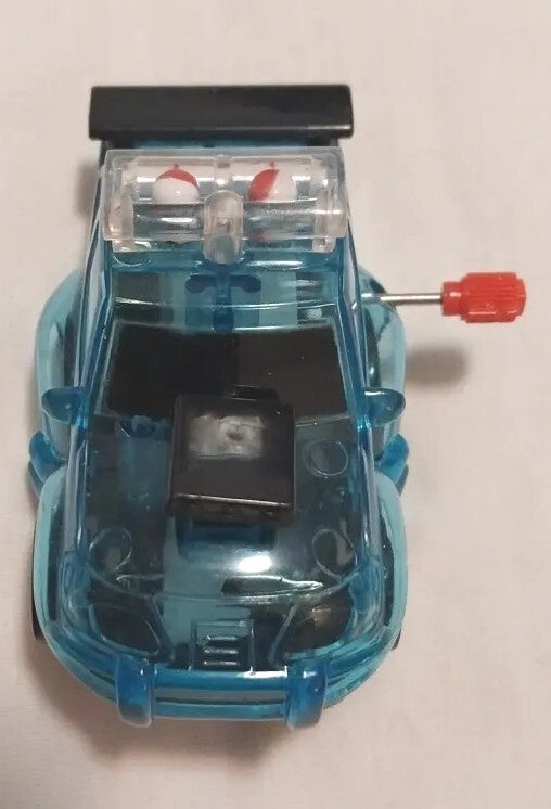 Transparent Wind-Up Police Toy Car