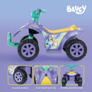 Bluey - 6V Electric Ride-On ATV for Kids with Rechargeable Battery and Reverse Function