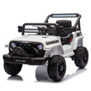 12V Bluetooth Electric Ride-On Truck with LED Lights for Kids Aged 1-4 Years - White