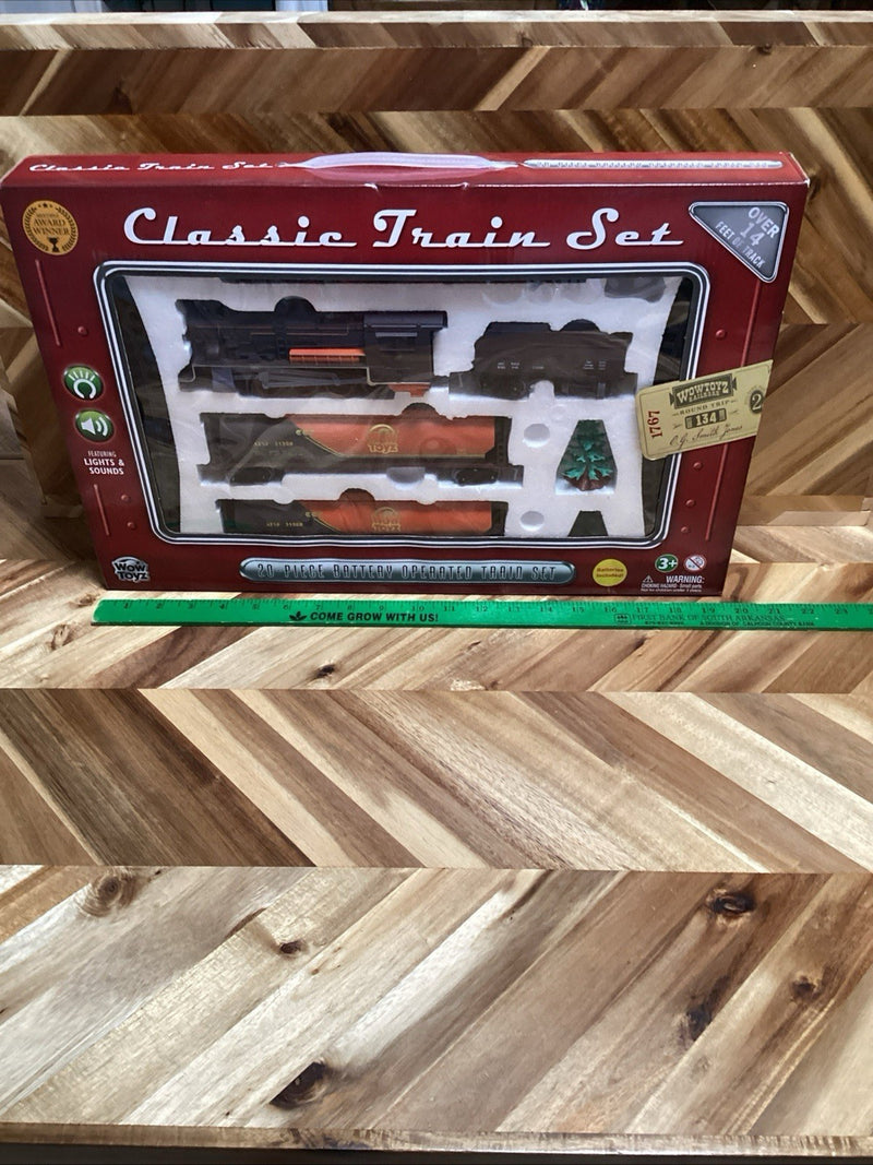 20-Piece Battery Operated Classic Train Set with Lights and Sounds