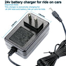 Weeylif Black 24V Charger for Kids' Ride-On Toy Cars
