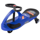 Police Wiggle Ride-On Car for Kids 3+ | Battery-Free, Gearless, and Pedal-Free - Blue