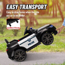 Electric Black SUV Police Car Ride-On for Kids