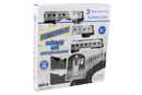 Electric Train Set with Track - 3 Piece NYC MTA Design, 39" x 25