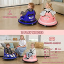 Pink 12V Remote-Controlled Bumper Car for Kids, Max Speed 1.9mph