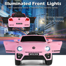 12V Licensed Pink Volkswagen Beetle Ride-On Car for Kids with Music & Remote Control