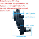 BUMPKAI 24V RS555 35000RPM High Performance Torque Motor Gearbox for UTV/Quad