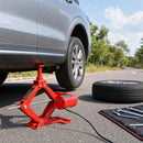12V Electric Scissor Jack Set for Vehicles, 3 Ton Capacity, Adjustable Lift Height 5"-17"
