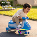 Flybar Kid Trax 6V Wiggle Car in Turquoise Blue for Children Aged 3 to 8