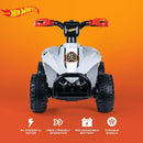 Hot Wheels 6V Kids Ride-On ATV - 55 lbs Weight Limit with Rechargeable Battery