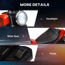 Red 6V Kids Motorcycle with Training Wheels and One-Button Start